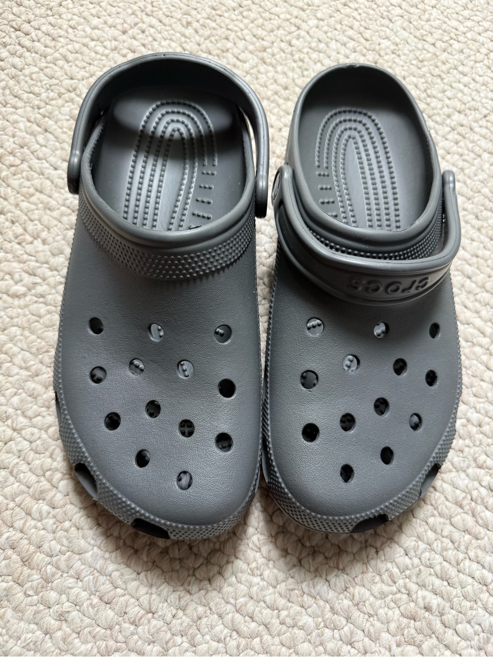 Adult Classic Clog - Charcoal size 10M 12W